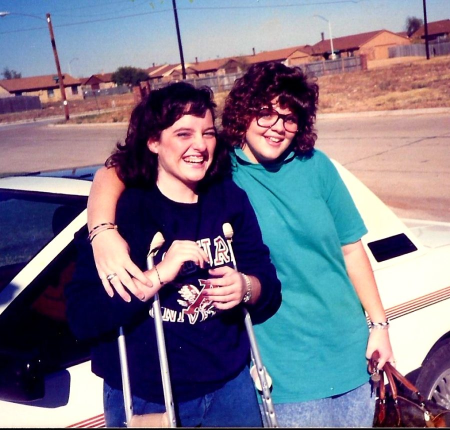Zachry with Deana Killingsworth Kinder, her collegiate friend who drove Zachry and mom to physical therapy every day.