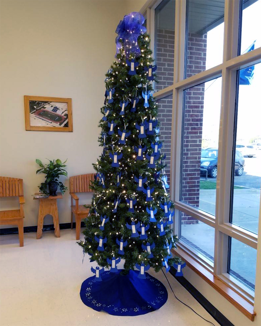 Angel Tree located at the administration building.
